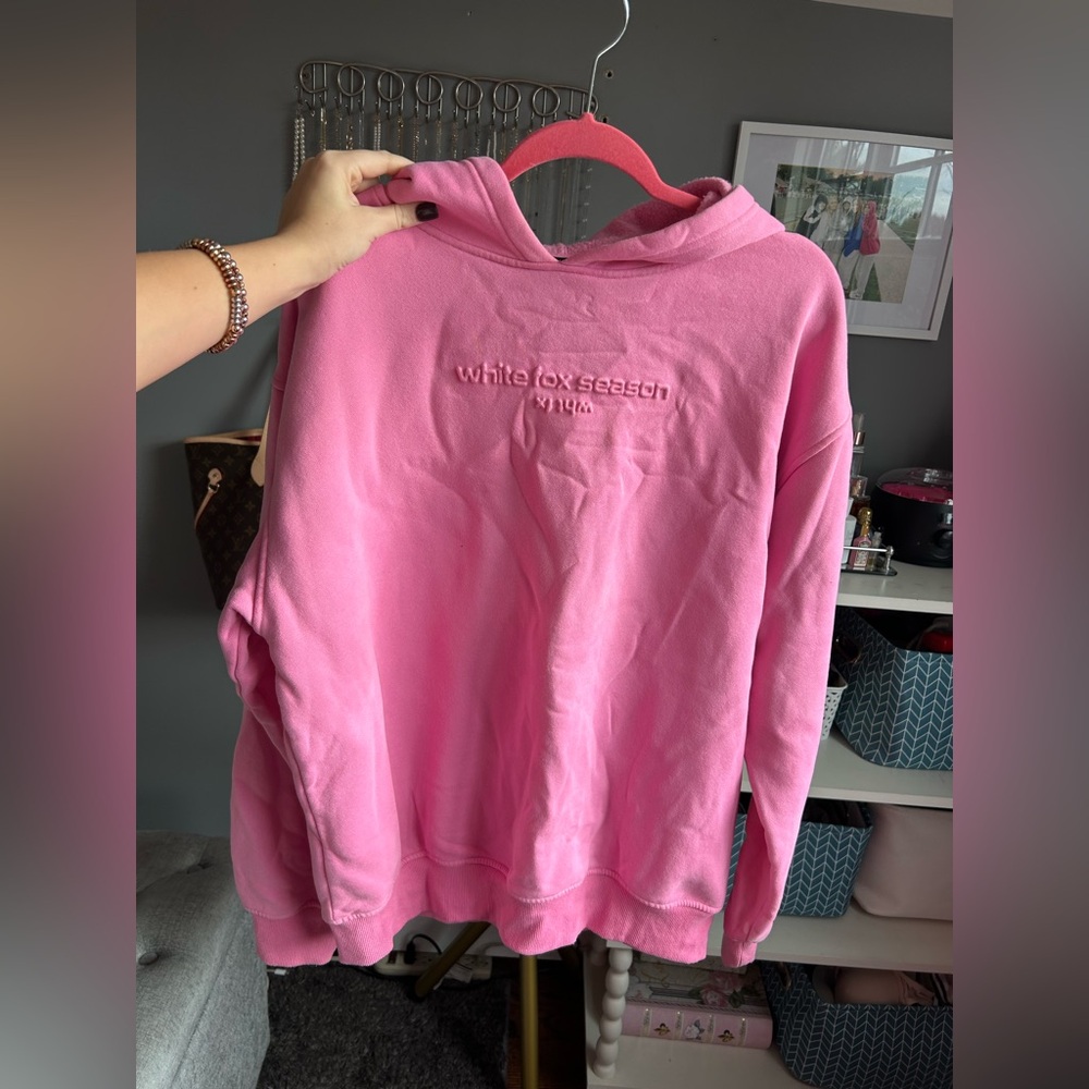 White Fox Boutique Vibrant Pink Hoodie